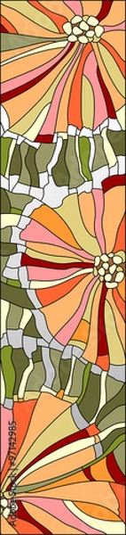 Fototapeta STAINED GLASS PATTERN