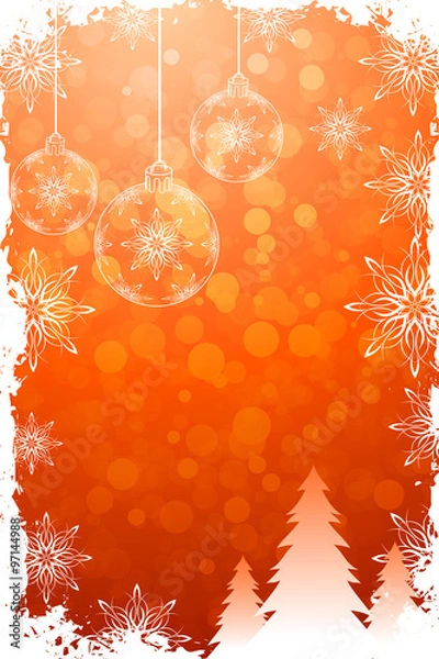 Obraz Grungy Christmas Card