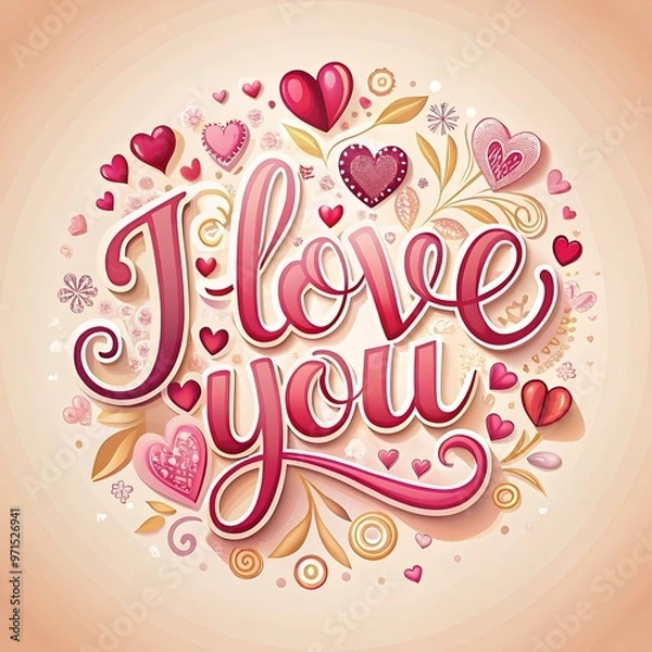 Obraz Vintage style for love lettering concept