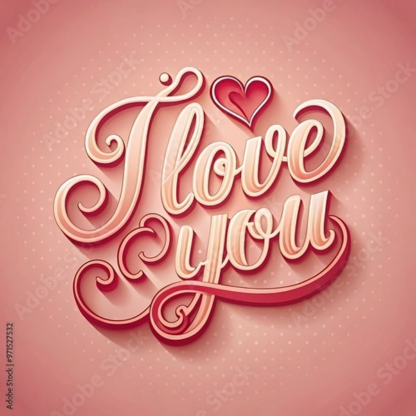 Obraz Vintage style for love lettering concept