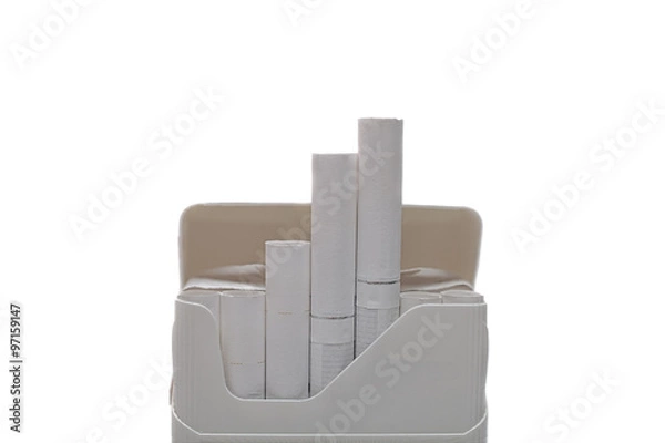 Fototapeta pack of cigarettes isolated