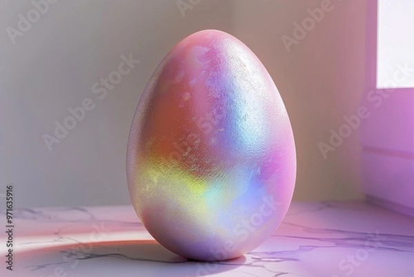 Fototapeta Monochrome gradient easter egg