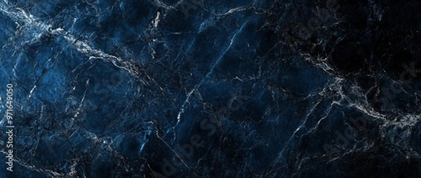 Obraz close-up_of_the_dark_blue_marble_surface