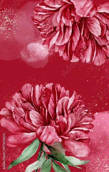 Fototapeta flower natural cute beautiful background red