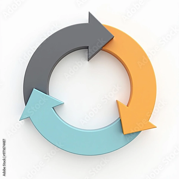 Obraz abstract 3d arrows