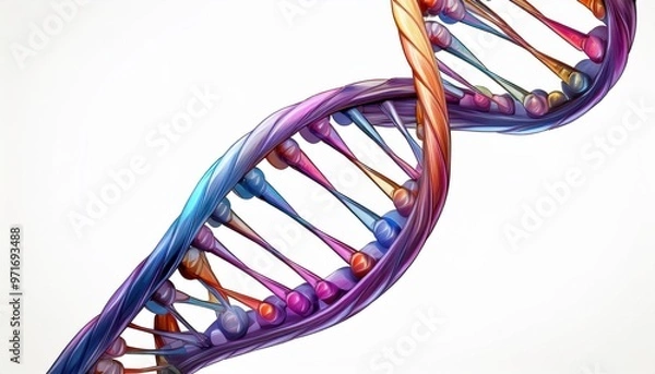 Fototapeta dna helix