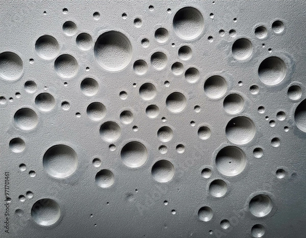 Fototapeta A detailed image of smooth, polished concrete with visible air bubbles, giving a modern, min