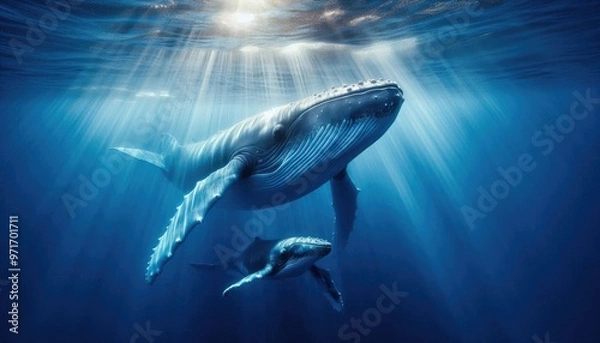 Fototapeta Blue Whale