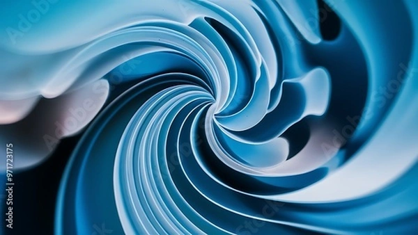 Obraz Abstract blue background, beautiful lines and blur