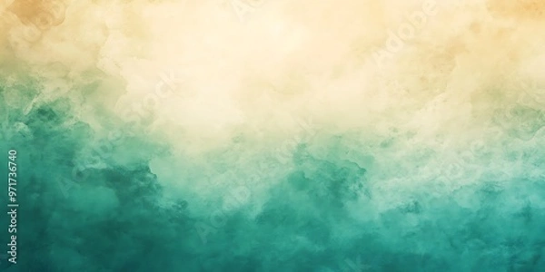 Fototapeta Beautiful Green and yellow  A smooth gradient from light to dark green