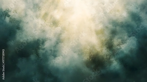 Obraz Ethereal Landscape with Magical Sunlight and Mist in a Dreamlike Fantasy Inspired Scene