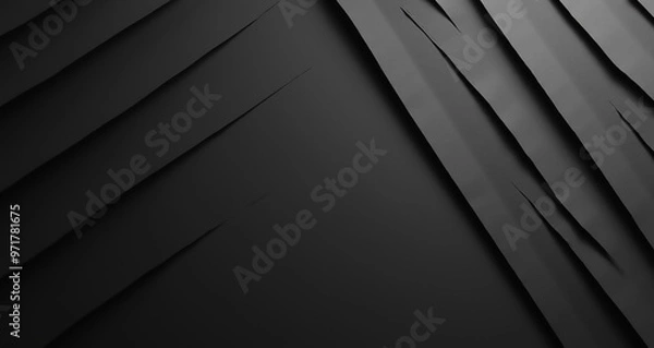 Obraz black wood texture