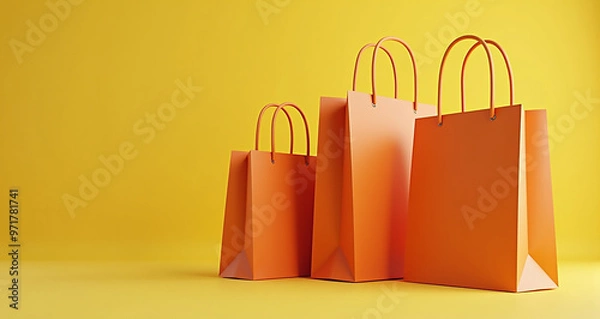 Obraz bags on a white