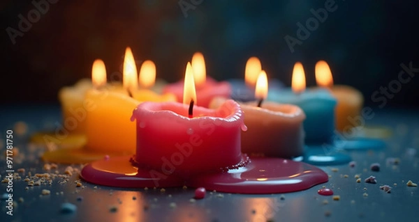 Obraz burning candles