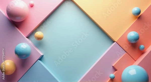 Obraz billiard balls on a green background