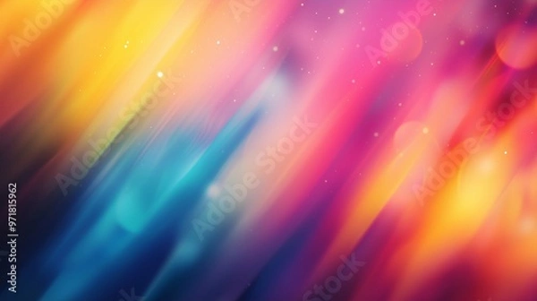 Fototapeta Abstract blurred gradient background in bright colors. colorful smooth illustration.