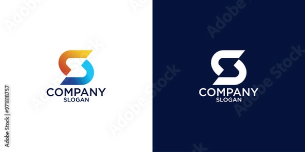 Fototapeta letter s abstract monogram logo vector design