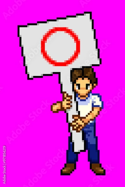 Obraz Tシャツ男性01大きなまる