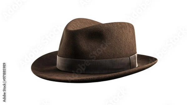 Fototapeta Fedora Hat isolated, Generative AI