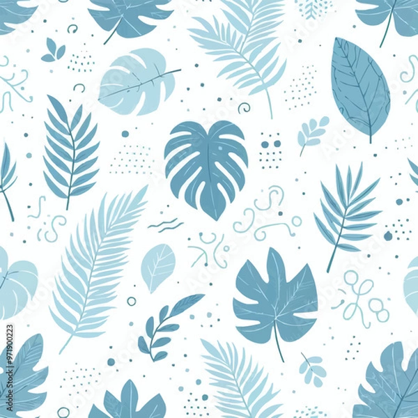 Fototapeta seamless floral pattern