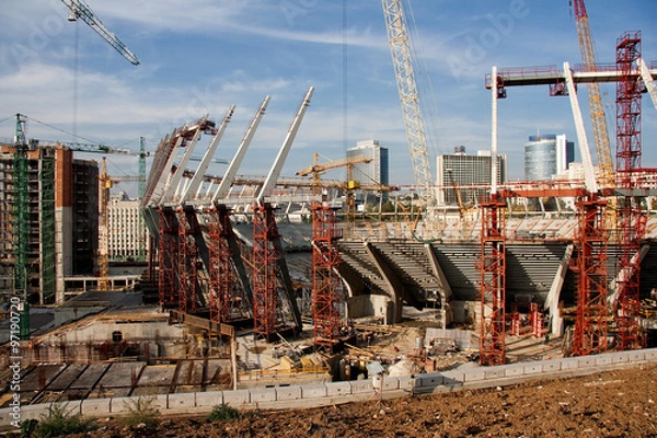 Obraz Construction of the stadium