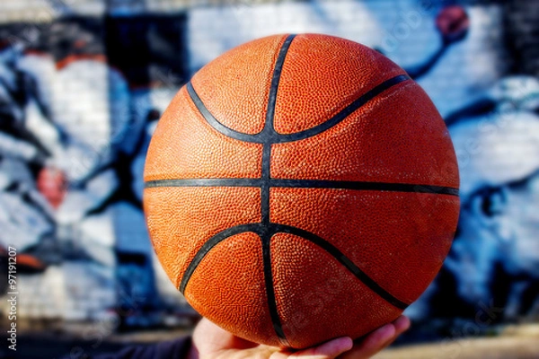 Obraz texture of a basketball ball