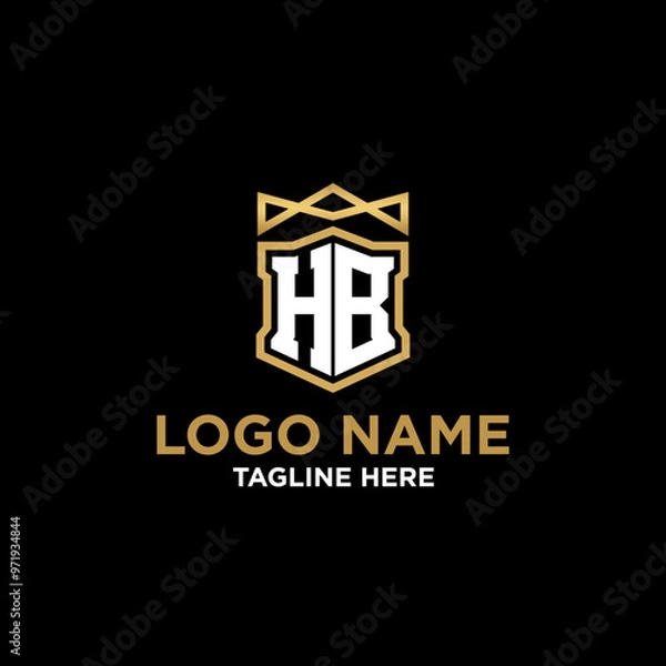 Fototapeta Initial logo H monogram