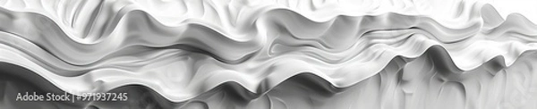 Fototapeta White Geometric Abstract Animation - 3D Rendered Seamless Loop