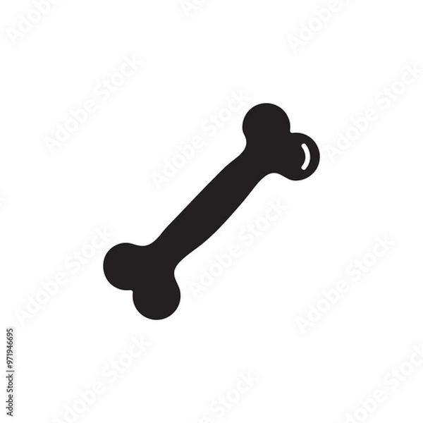 Fototapeta Bones flat icon. human body part sign simple illustration for web and app..eps
