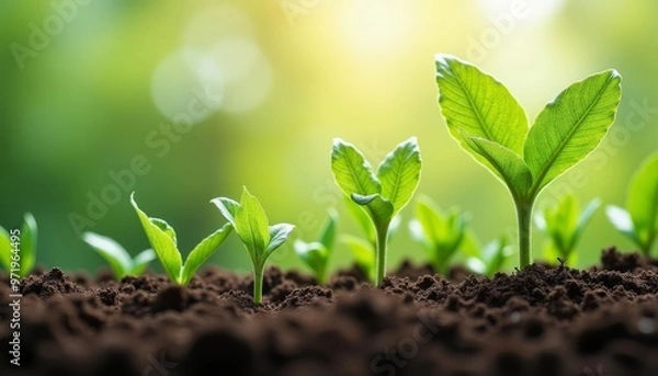 Fototapeta  New beginnings  The first steps of growth