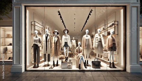 Fototapeta 服飾ショーウィンドウ