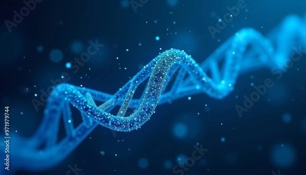 Fototapeta  Exploring the beauty of DNA in a digital realm