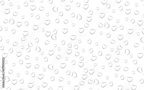 Fototapeta Love handrawn seamless pattern vector illustration