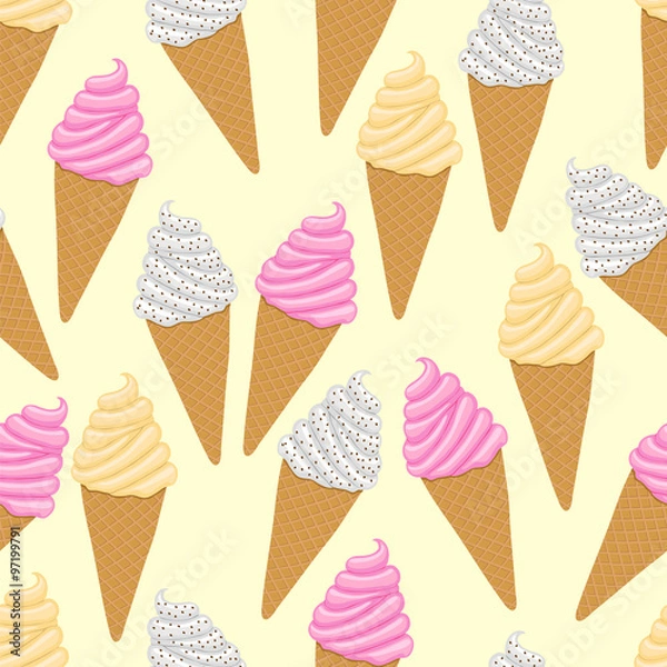 Fototapeta Ice cream cones