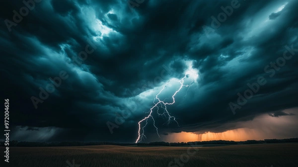 Obraz lightning in the sky