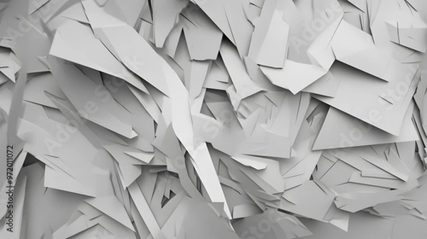 Fototapeta Abstract Geometric White Pattern Background