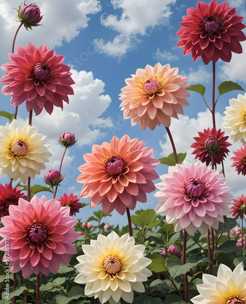 Obraz Dahlia flowers