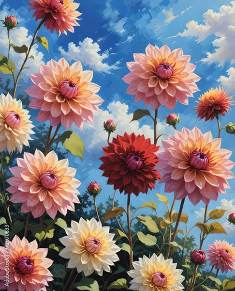 Obraz Dahlia flowers