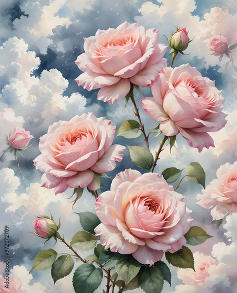 Obraz Beautiful Pink Rose Flowers