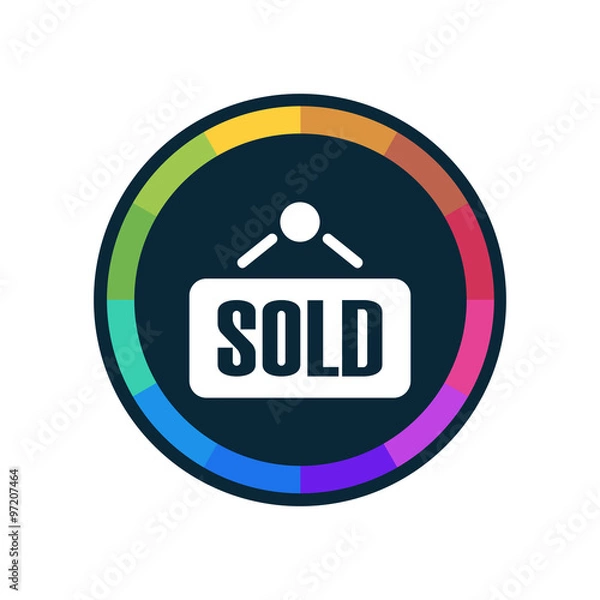 Fototapeta Colorful Web-Button