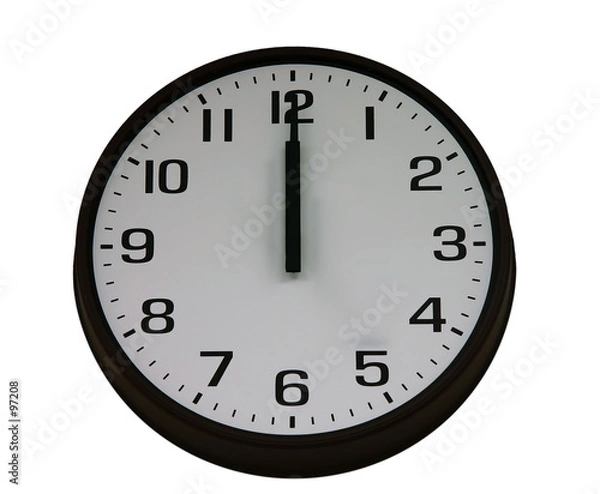 Obraz midnight clock isolated