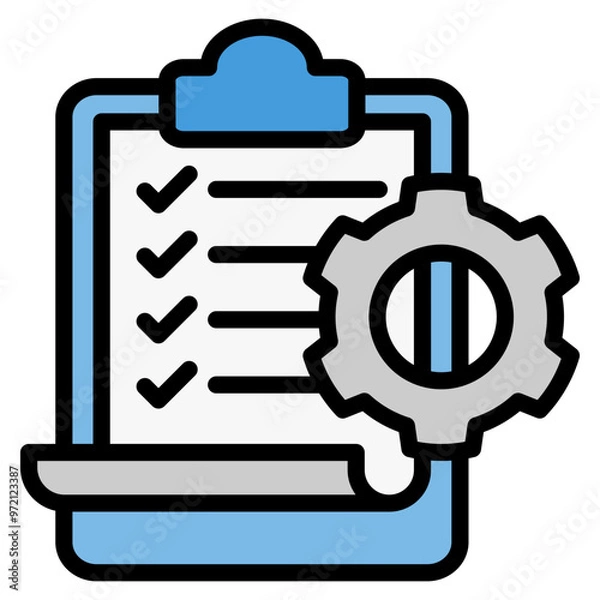 Obraz Task Management Icons For Design Elements 