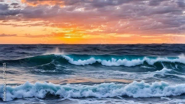 Obraz sunset over the sea