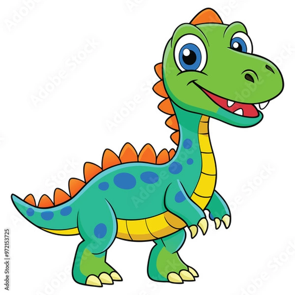 Fototapeta A drawing of a dinosaur