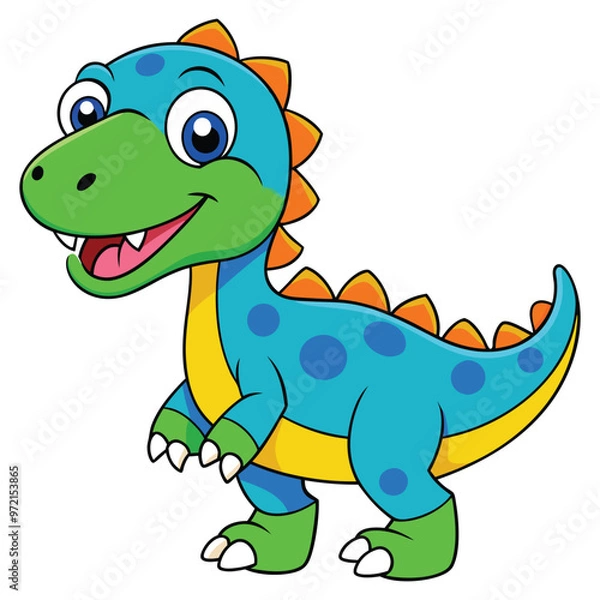 Fototapeta A drawing of a dinosaur