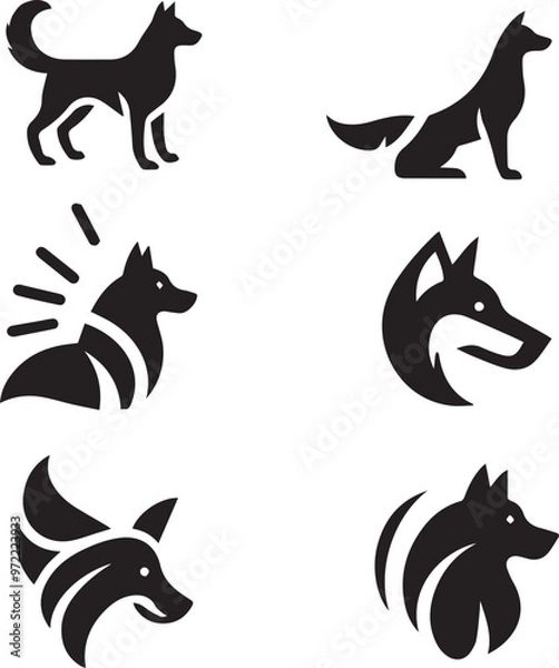 Obraz Creative Dog Vector Graphics 