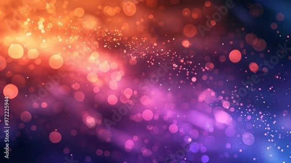Fototapeta Colorful abstract blurred gradient background featuring vibrant orange, blue, purple, and pink hues for creative design projects