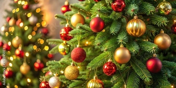 Obraz christmas tree with ornaments