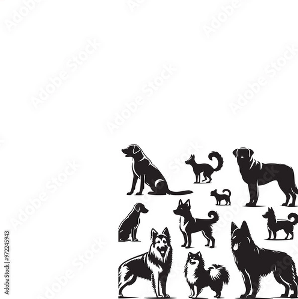 Obraz Creative Dog Vector Graphics 