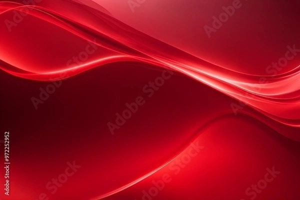 Obraz red abstract background, waves background, backgrounds 